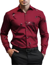 Men's Hawaiian Blue Striped Printed Shirt